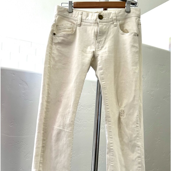 Cabi distressed white straight leg jeans - Picture 11 of 11